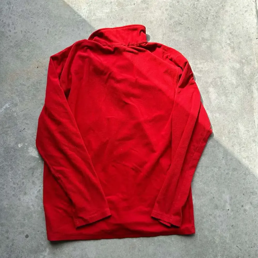 The North Face TKA 100 Red Fleece 1/4 Zip Pullover